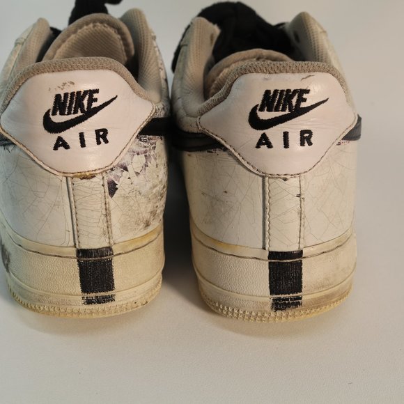 NIKE AIR FORCE 1 LOW PARANOISE WHITE/BLACK 10.5 - Picture 3 of 7